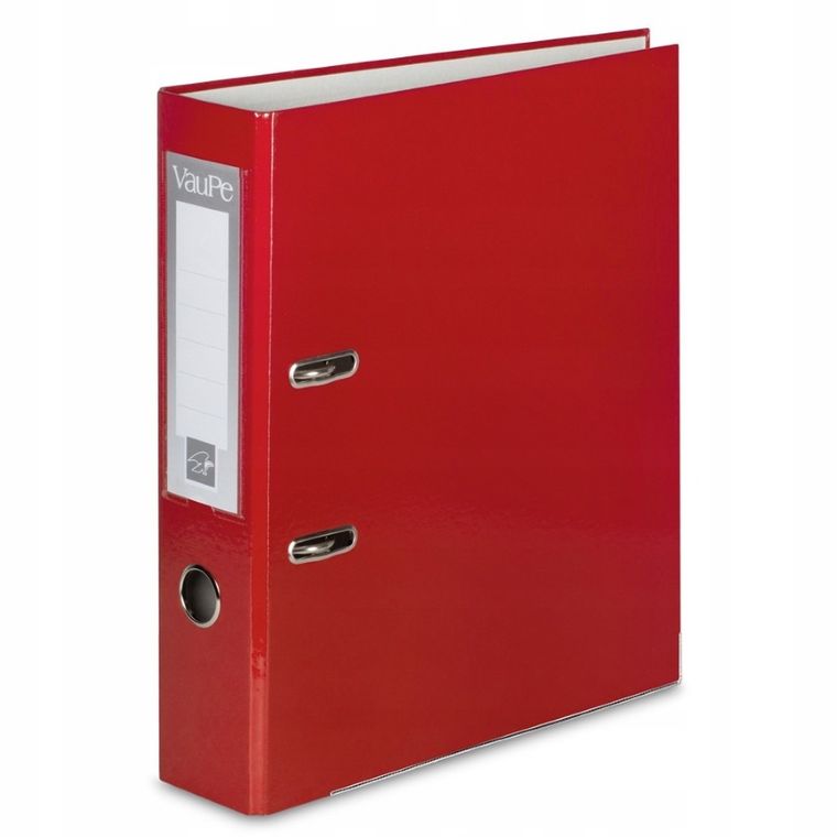 Vau-Pe, segregator A4, 5 cm, okuty, czerwony