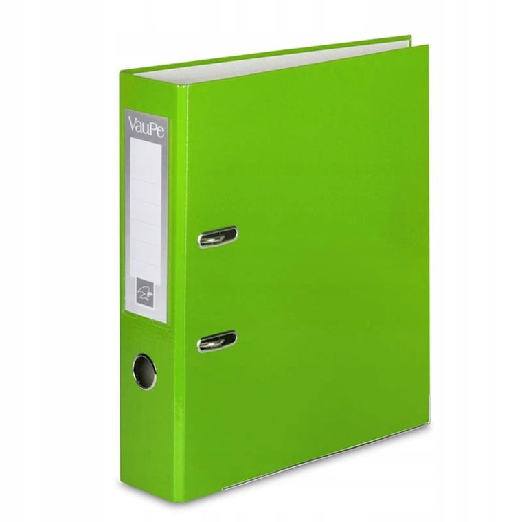 Vau-Pe, segregator A4, 5 cm, okuty, jasny zielony