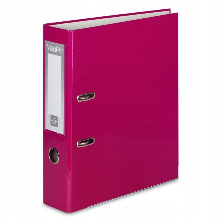 Vau-Pe, segregator A4, 5 cm, okuty, różowy