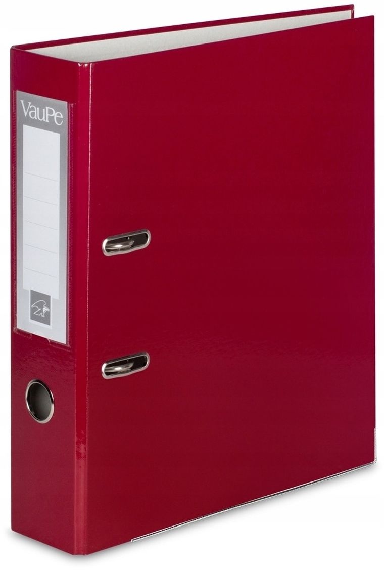 Vau-Pe, segregator A4, 7 cm, okuty, bordowy