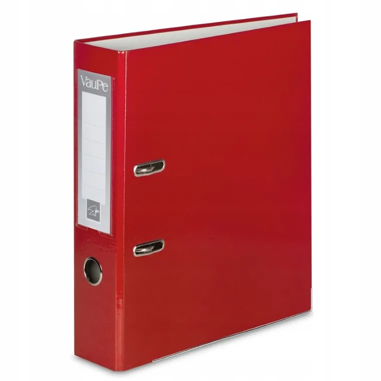 Vau-Pe, segregator A4, 7 cm, okuty, czerwony