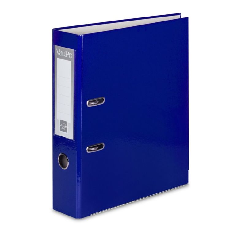 Vau-Pe, segregator A4, 7 cm, okuty, niebieski