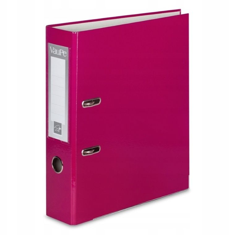 Vau-Pe, segregator A4, 7 cm, okuty, różowy ciemny