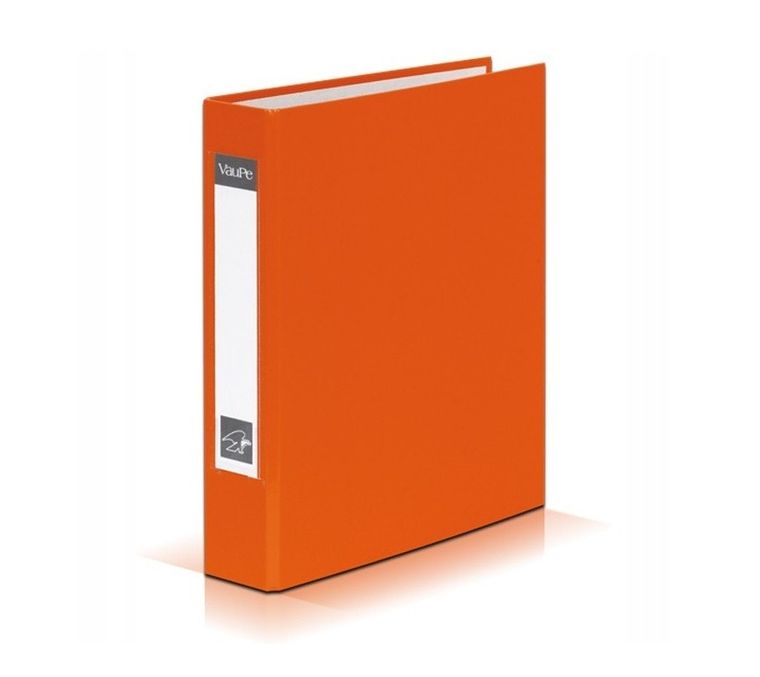 Vau-Pe, segregator A5, 4 cm, 2 ringi, pomarańczowy