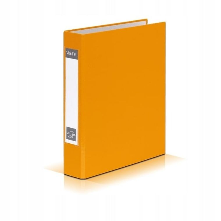 Vau-Pe, segregator A5, 4 cm, 2 ringi, żółty