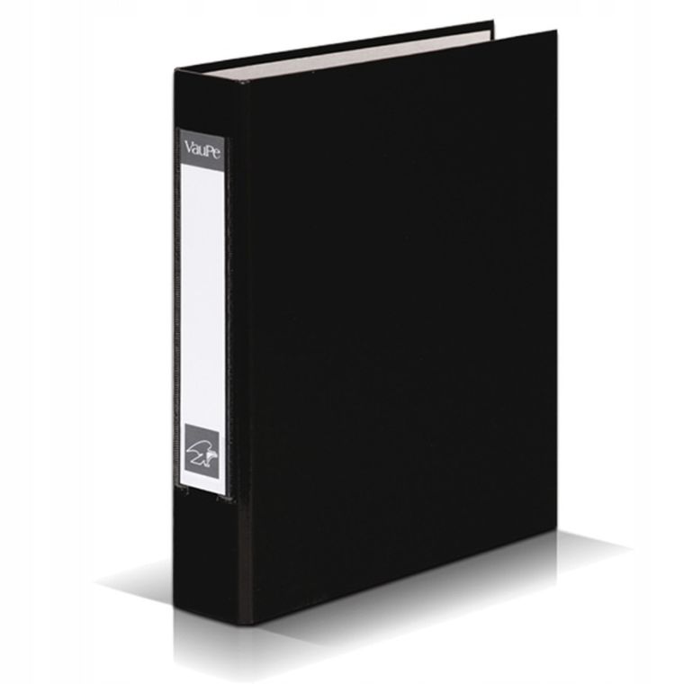 Vau-Pe, segregator A5, 4 cm, 4 ringi, czarna