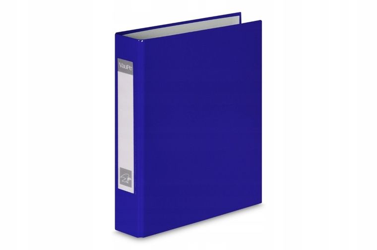 Vau-Pe, segregator A5, 40 mm, 2 ringi, niebieski