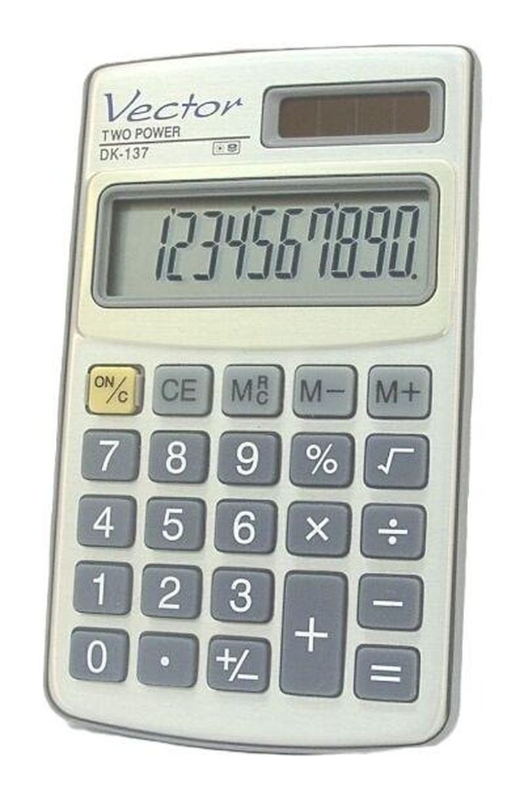 Vector, kalkulator, czarny, 10 cyfrowy wyświetlacz