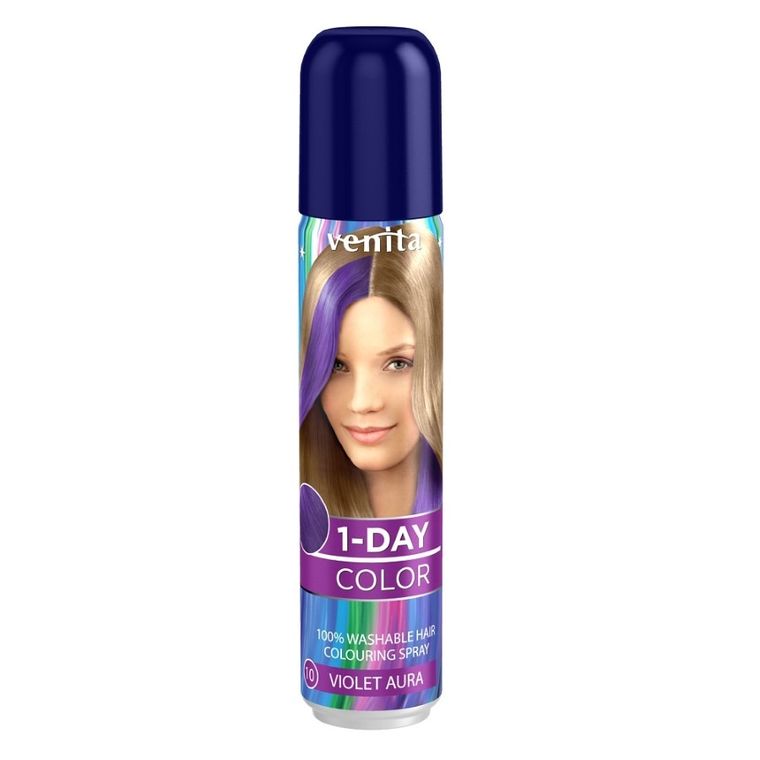 Venita, 1-Day Color, koloryzujący spray do włosów, Fioletowa Aura, 50 ml