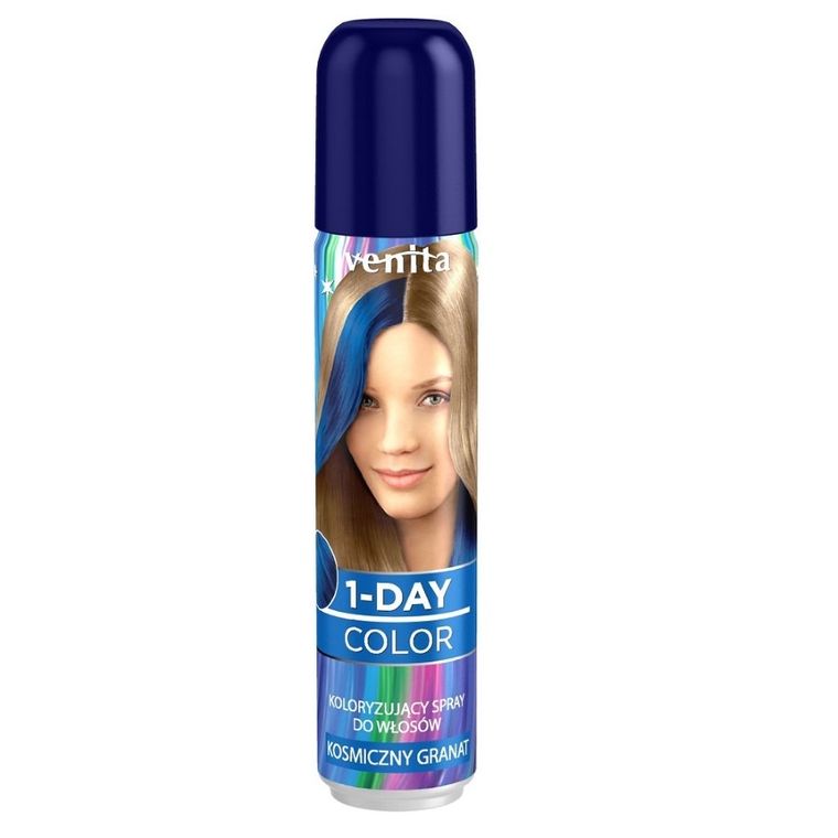 Venita, 1-Day Color, koloryzujący spray do włosów, Kosmiczny Granat, 50 ml