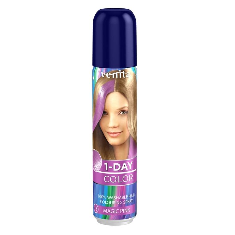 Venita, 1-Day Color, koloryzujący spray do włosów, Magiczny Róż, 50 ml