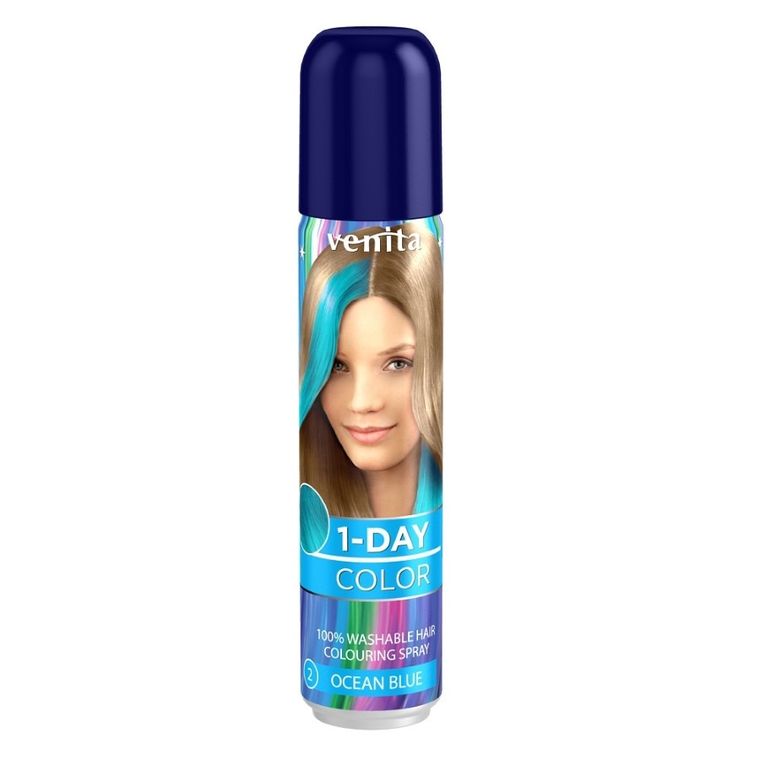 Venita, 1-Day Color, koloryzujący spray do włosów, Morska Fala, 50 ml