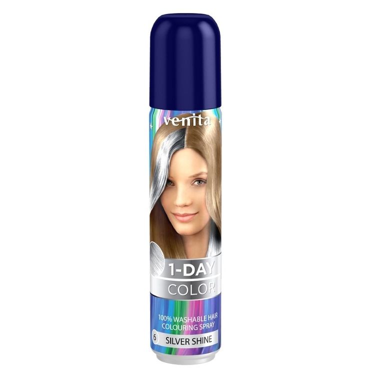 Venita, 1-Day Color, koloryzujący spray do włosów, Srebrny Pył, 50 ml