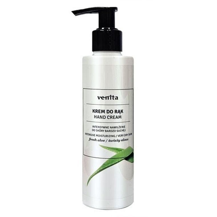 Venita, Hand cream, krem do rąk nawilżający, świeży aloes, 200 ml
