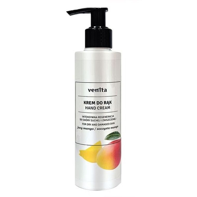 Venita, Hand Cream, krem do rąk regenerujący, soczyste mango, 200 ml