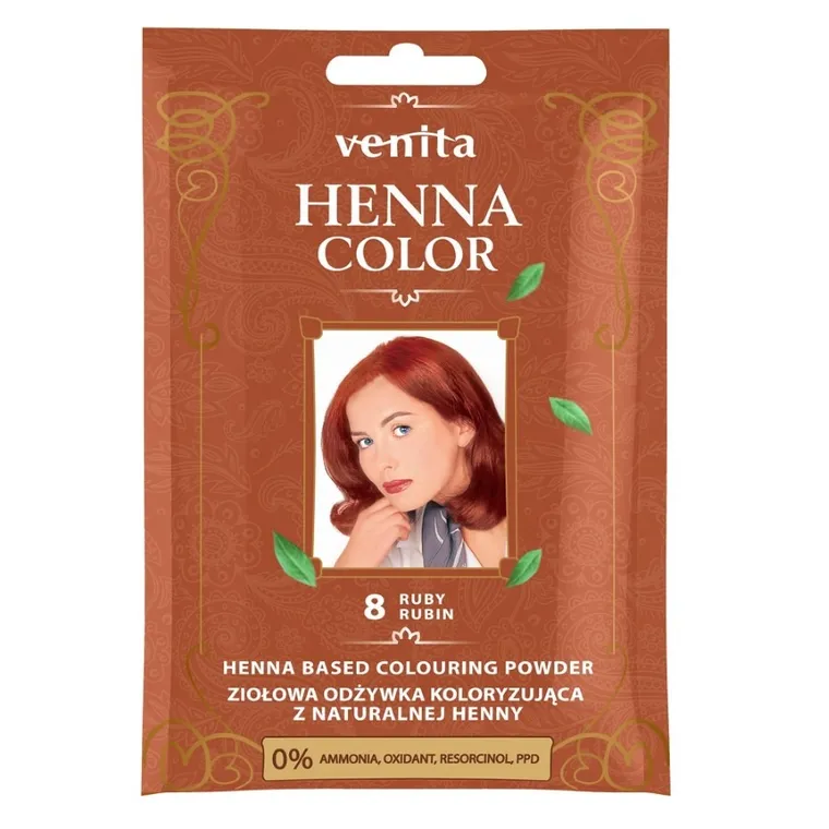 Venita, Henna Color, ziołowa odżywka koloryzująca z naturalnej henny, 8 Rubin