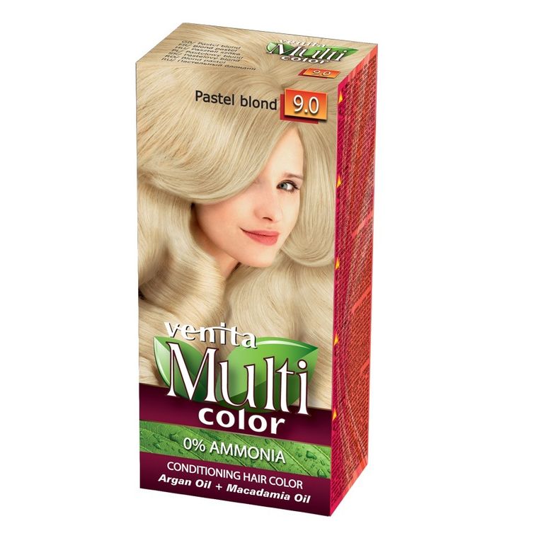 Venita, MultiColor, pielęgnacyjna farba do włosów, 9.0 Pastelowy Blond