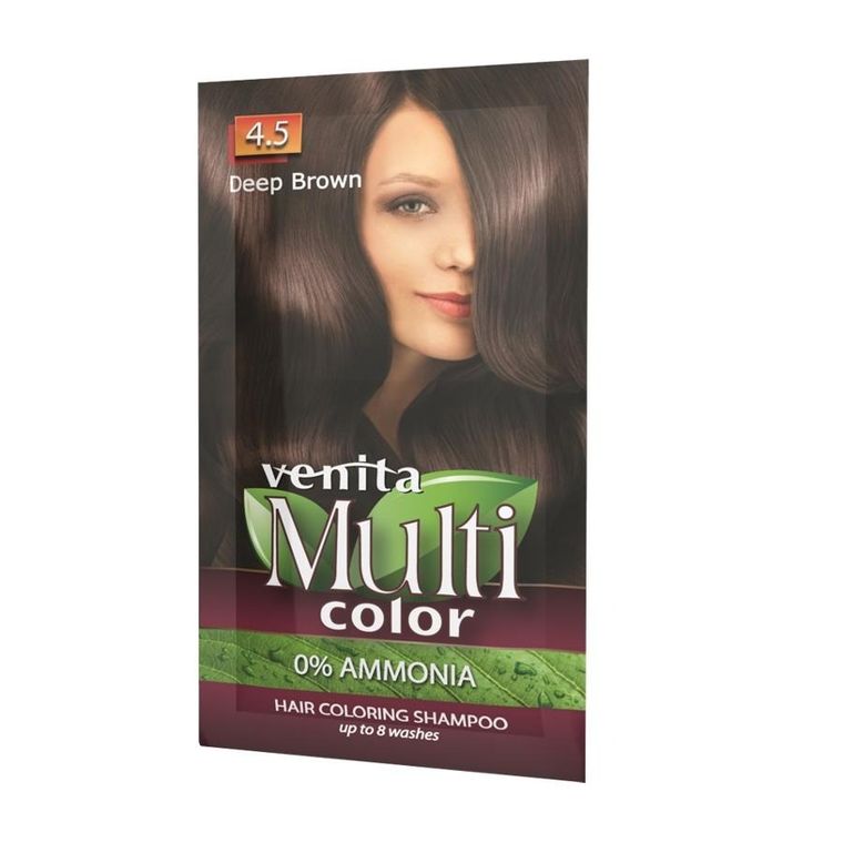 Venita, MultiColor, szampon koloryzujący, 4.5 Ciemny Brąz, 40 g