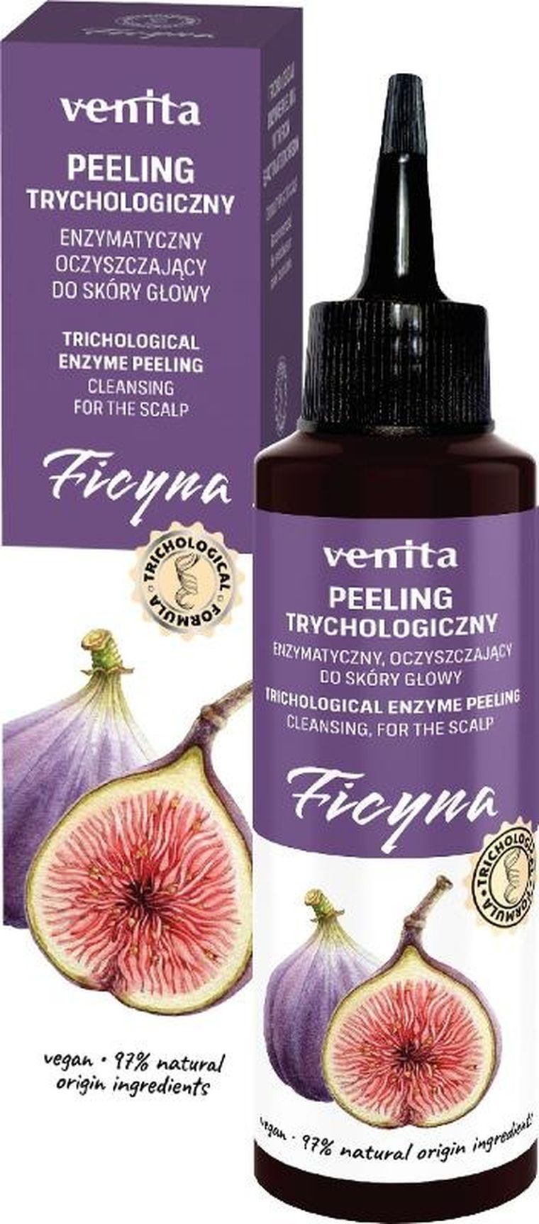 Venita, peeling trychologiczny do skóry głowy - ficyna, 100 ml