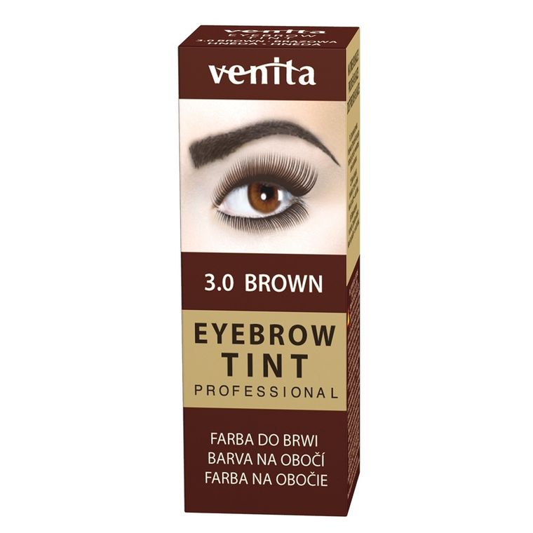 Venita, Professional Eyebrow Tint, farba do brwi w proszku, 3.0 Brown