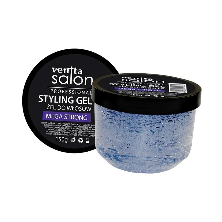 Venita, Salon Professional Styling Gel, żel do włosów, Mega Strong, 150 g