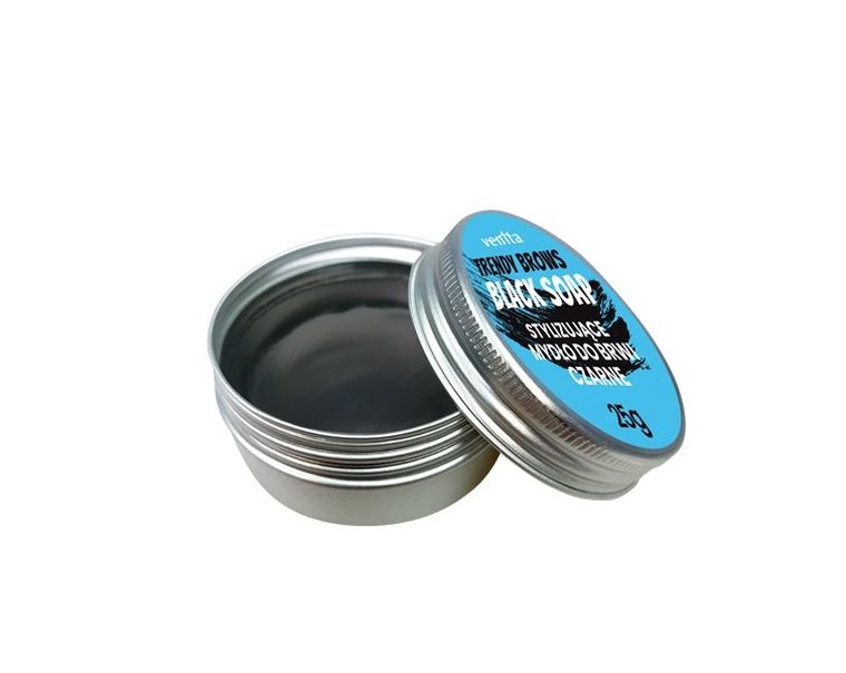 Venita, Trendy Brows, stylizujące mydło do brwi, czarne, 25g