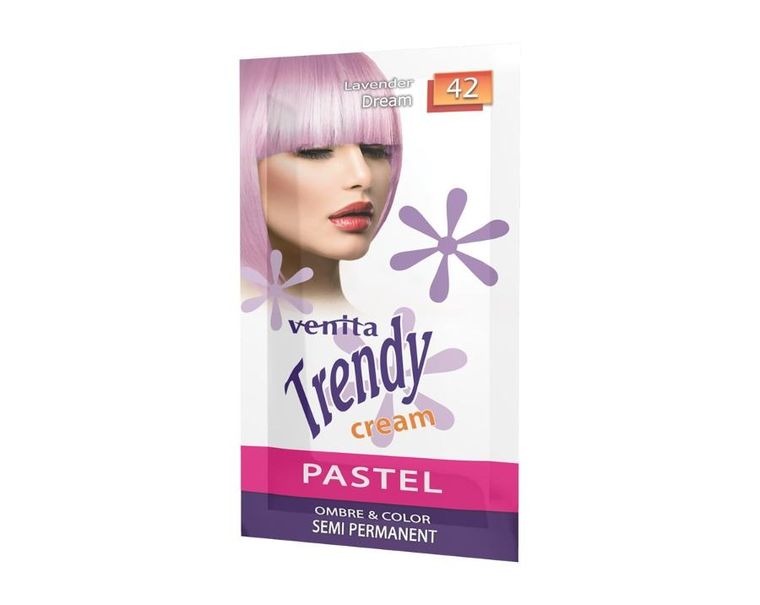 Venita, Trendy Cream Ultra, krem do koloryzacji włosów, 42 Lavender Dream, 35 ml