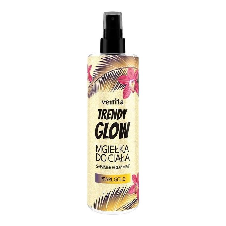 Venita, trendy glow, mgiełka rozświetlająca do ciała, pearl gold, 200 ml