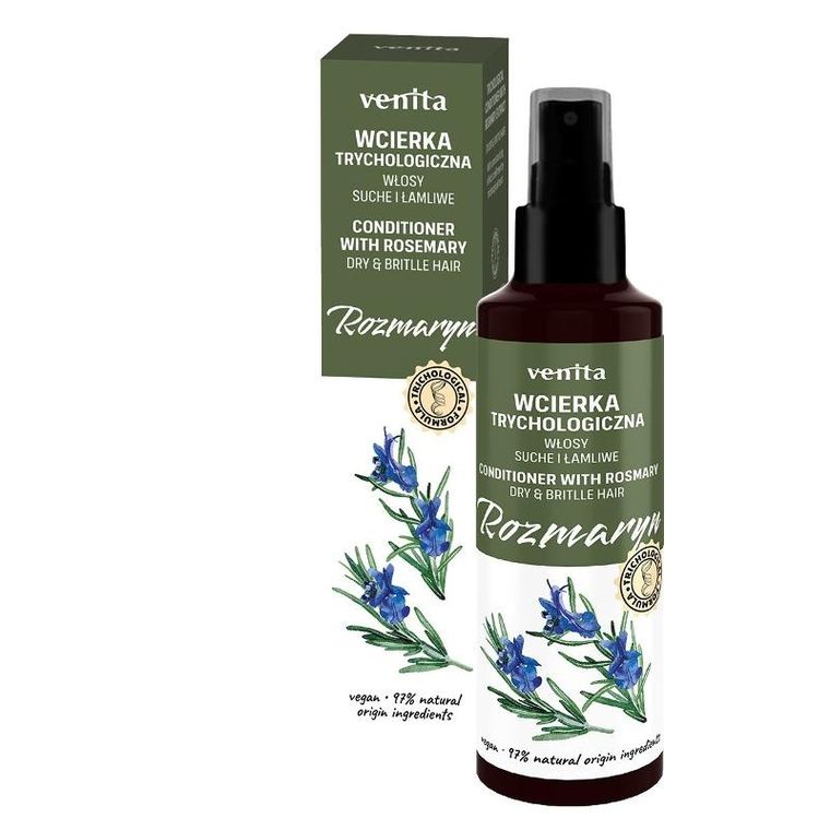 Venita, Trichological Formula, wcierka trychologiczna rozmaryn - do włosów suchych i ła mliwych, 100 ml