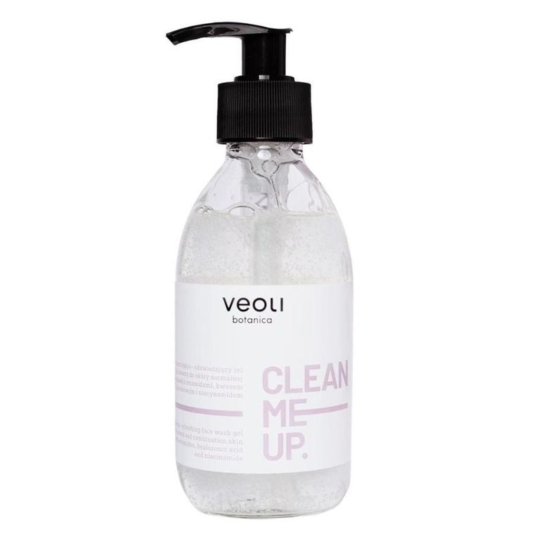 Veoli Botanica, Clean Me Up, oczyszczająco-odświeżający żel do mycia twarzy, 190 ml