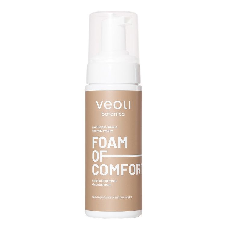 Veoli Botanica, Foam Of Comfort, nawilżająca pianka do mycia twarzy, 150 ml