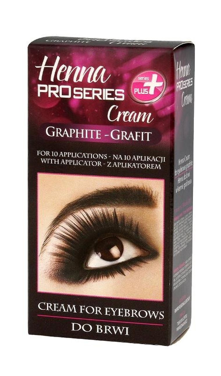 Verona, Pro series creme, henna do brwi kremowa, grafit