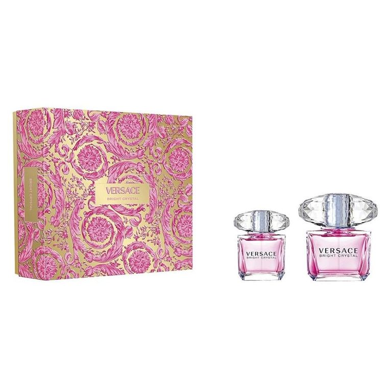 Versace, Bright Crystal, zestaw: woda toaletowa, spray, 90 ml + woda toaletowa, spray, 30 ml