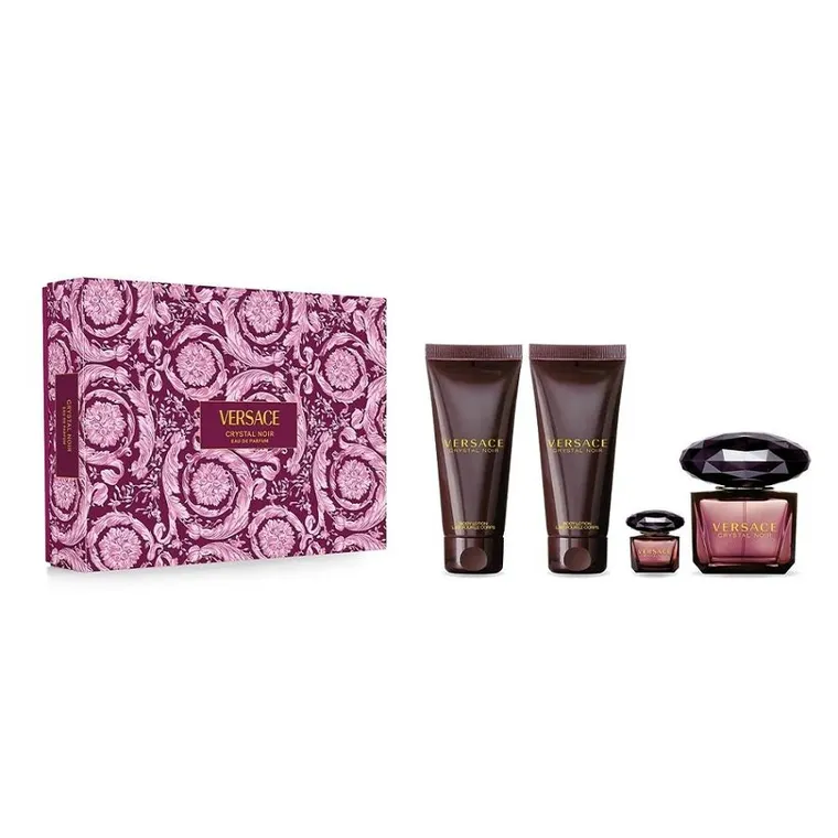 versace crystal noir woda perfumowana 90 ml   zestaw 