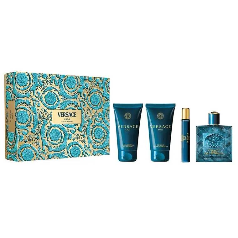 versace eros woda perfumowana 100 ml   zestaw 