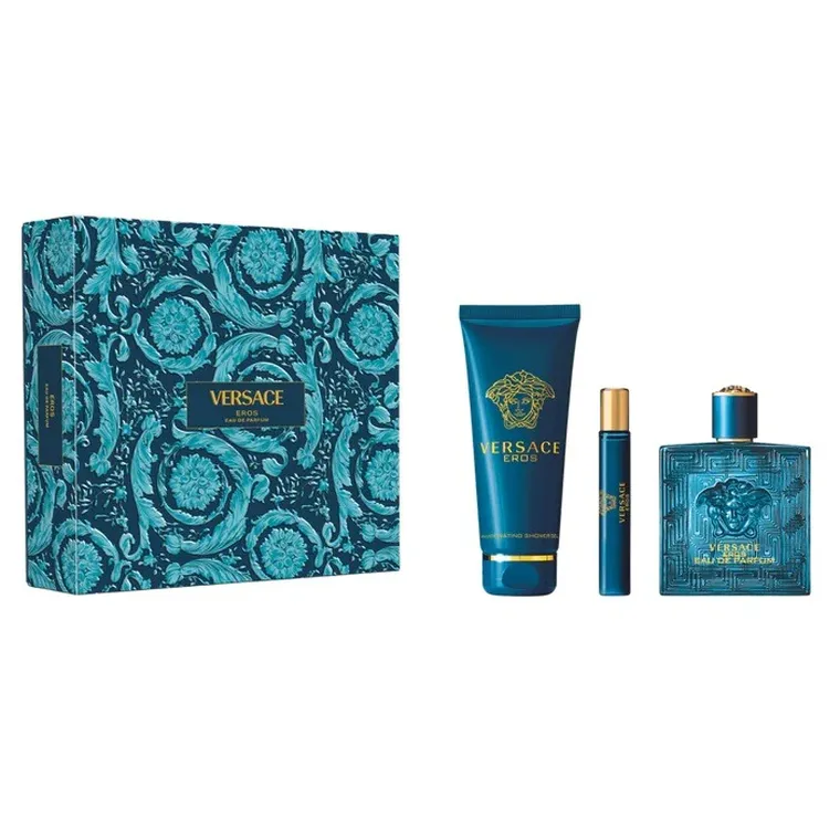 versace eros woda perfumowana 100 ml   zestaw 