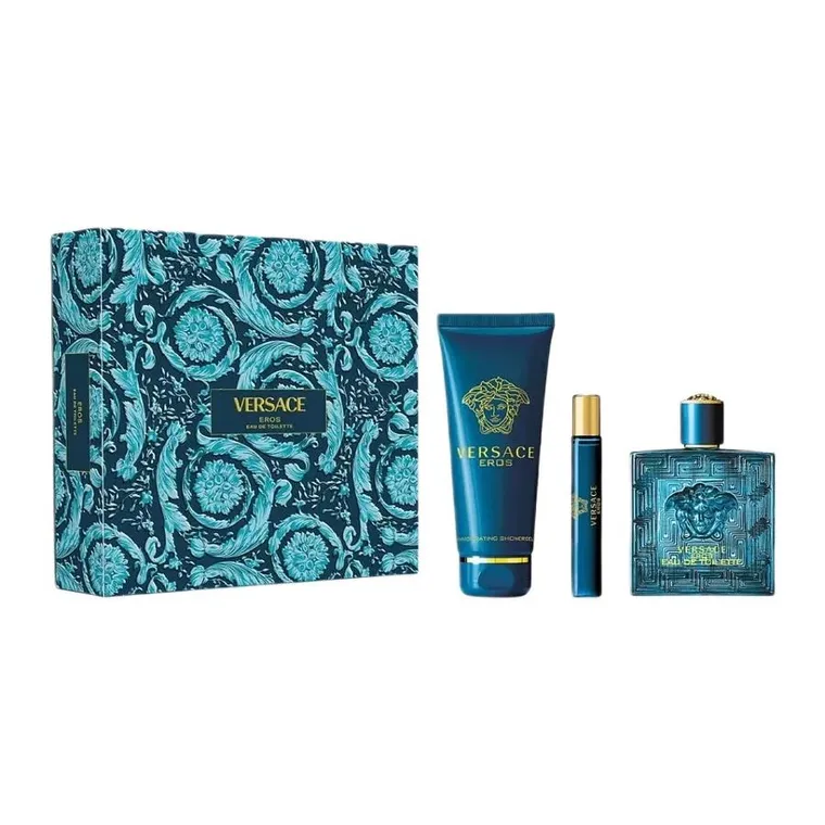 versace eros woda toaletowa 100 ml   zestaw 