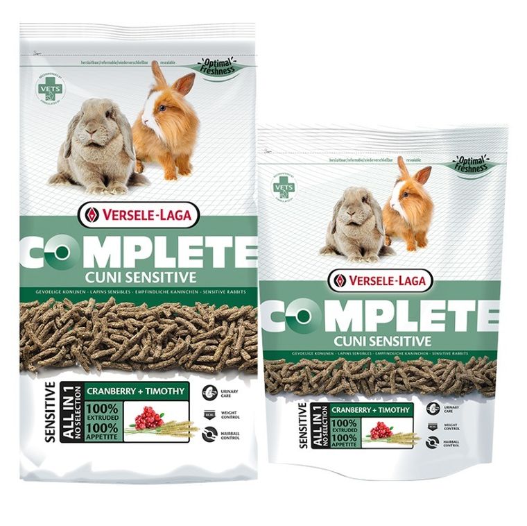 Versele Laga, Complete, Cuni Sensitive, karma dla wrażliwych królików miniaturowych, 1,75 kg