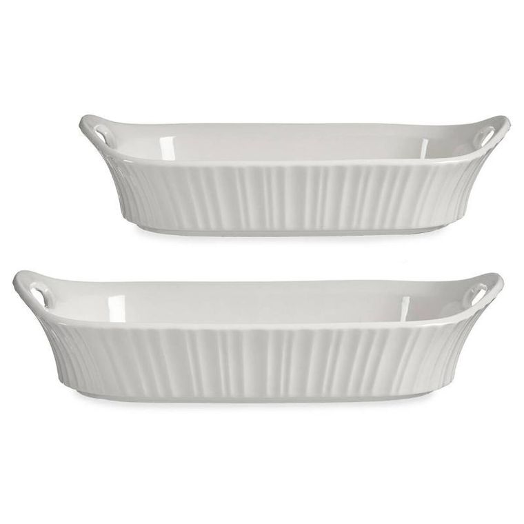 Vessia, naczynia do zapiekania z porcelany, zestaw 2 szt.