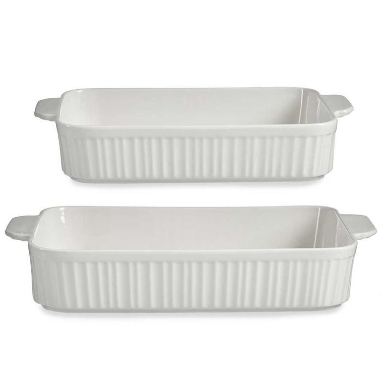 Vessia, porcelanowe naczynia do zapiekania z uchwytami, 2 szt.