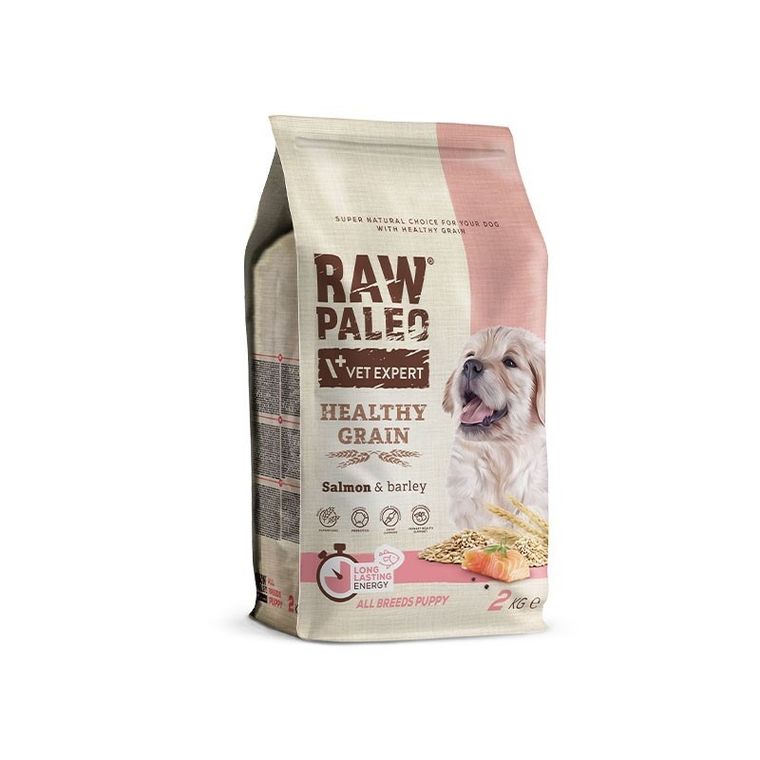 VetExpert, Raw Paleo, Healthy Grain, łosoś, puppy, karma sucha dla psów, 2 kg
