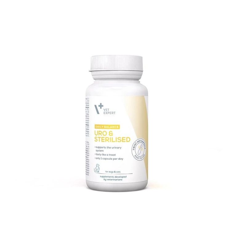 Vetexpert, Uro & Sterilised, preparat na układ moczowy, 30 kapsułek