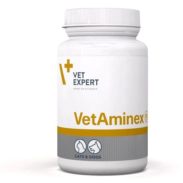 VetExpert, VetAminex, codzienny zestaw iwtamin dla psów i kotów, 60 tabletek