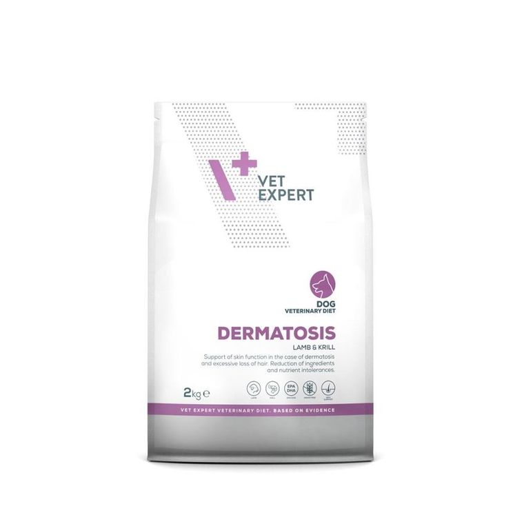 VetExpert, Veterinary Diet Dermatosis dog, Lamb&Krill, 2 kg