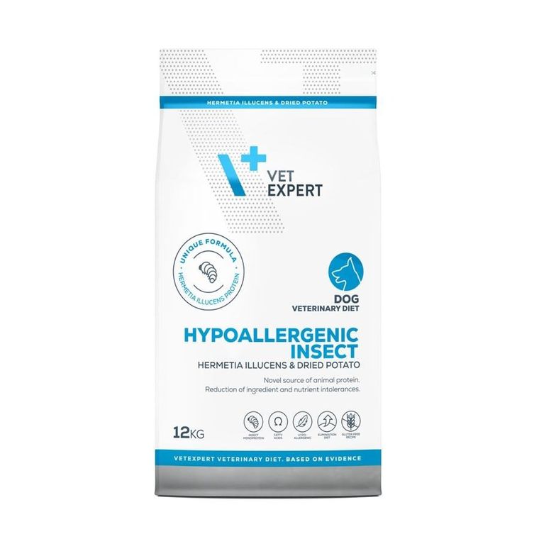 VetExpert, Veterinary Diet Hypoallergenic Insect dog, 12 kg