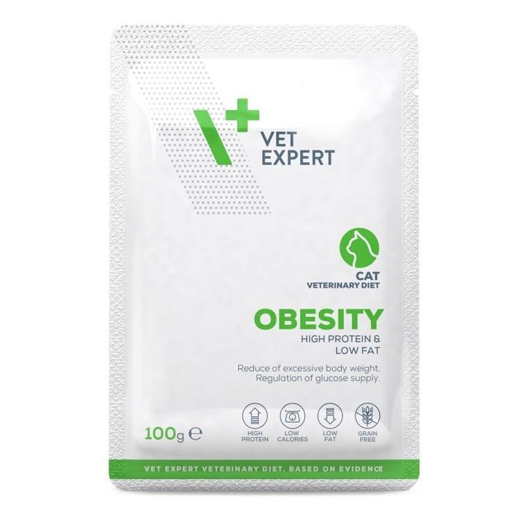 VetExpert, Veterinary Diet, Obesity cat, karma mokra dla kotów, 100g