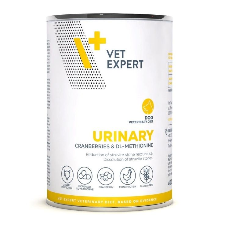 VetExpert, Veterinary Diet, Urinary Dog, karma mokra dla psów, 400g