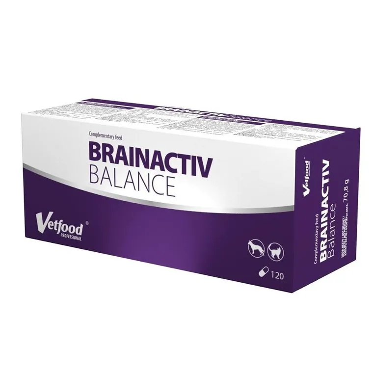 Vetfood, Brainactiv Balance, suplement diety na wsparcie układu nerwowego dla psów i kotów, 120 tabletek