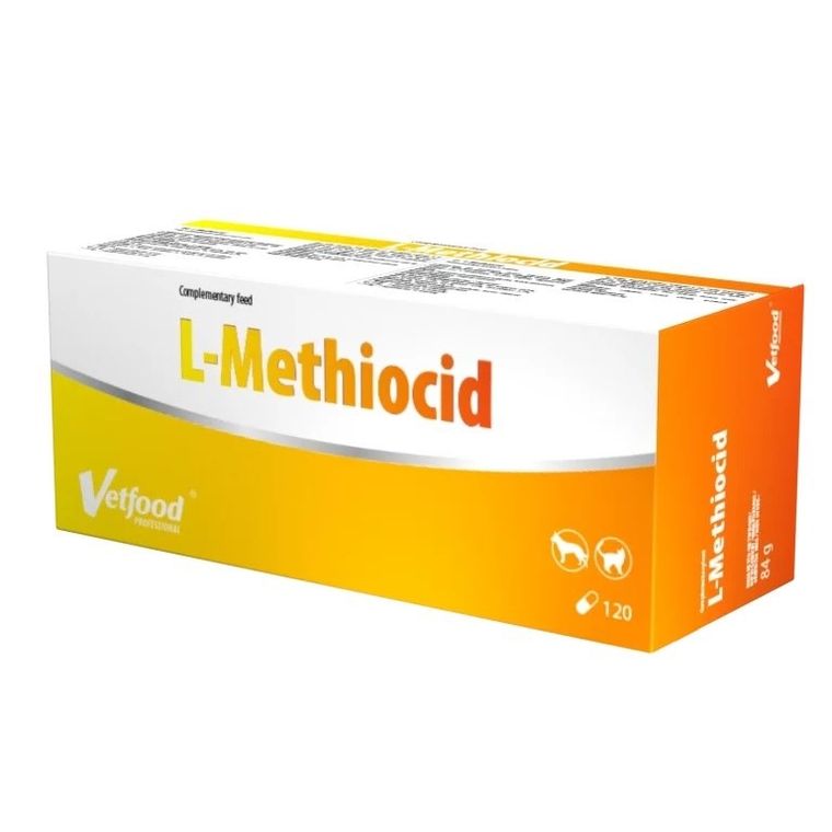 Vetfood, L-Methiocid, suplement wspomagający układ moczowy, dla psa i kota, 120 szt.
