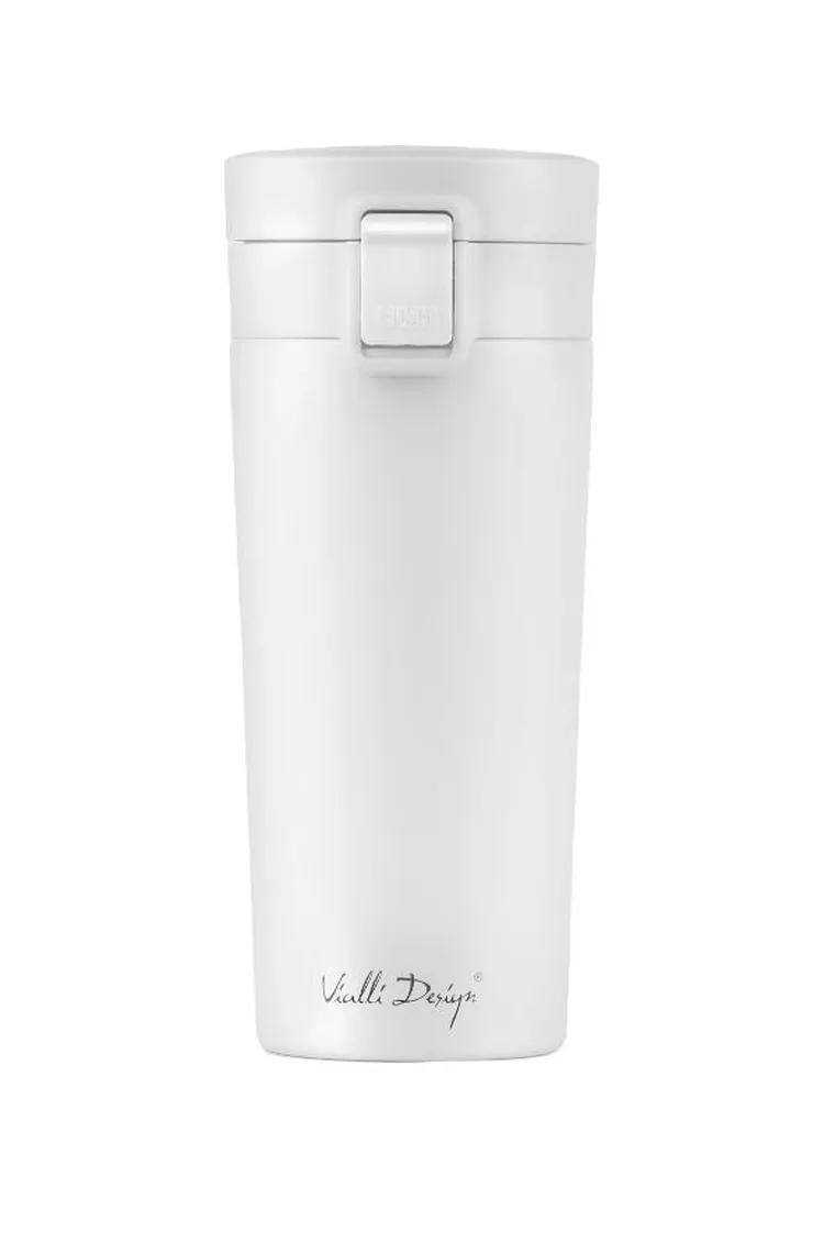 Vialli Design, Fuori, kubek termiczny, biały, 400 ml